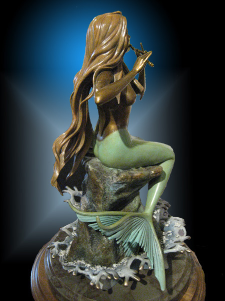 Fantasy Fine Art Bronze Mermaid Sculpture