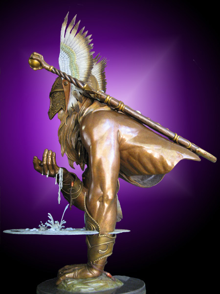 Fantasy Fine Art Bronze Viking Warrior Sculpture